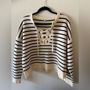 Large striped Madewell sweater